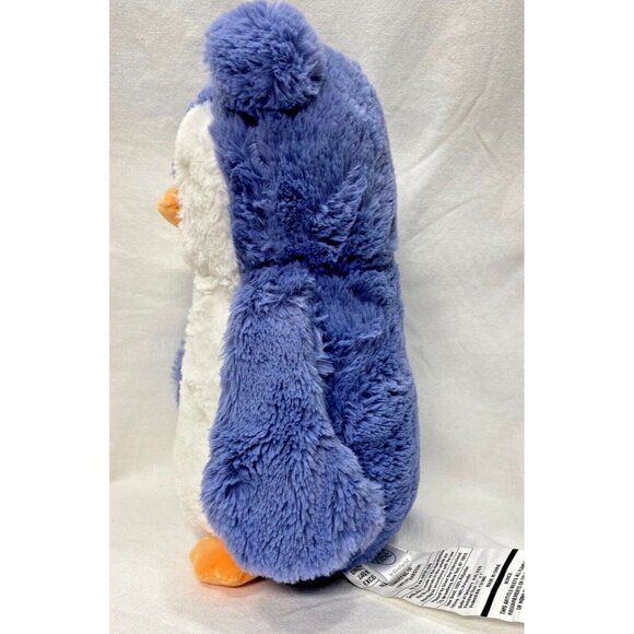 Silver One Owl Blue Purple Bird Lovey 12" Plushy Stuffed Animal Toy Cuddle NWOT - Picture 4 of 8